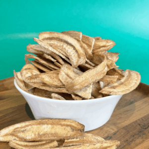 Alternative view of Long Salt & Black Pepper Banana Chips